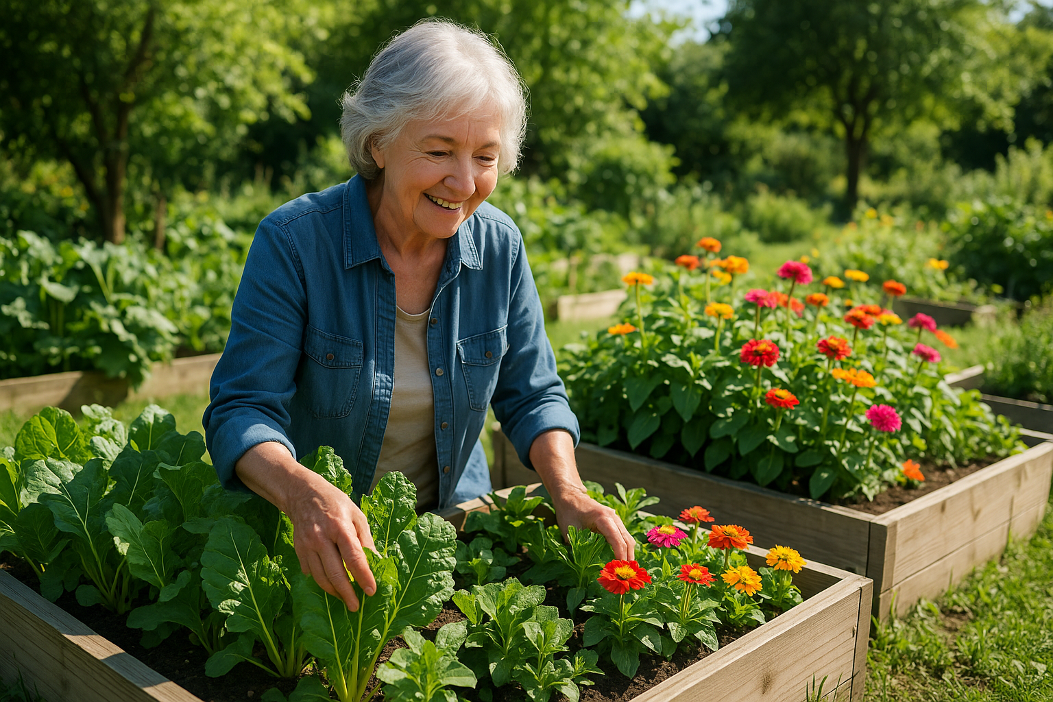 Senior gardening
